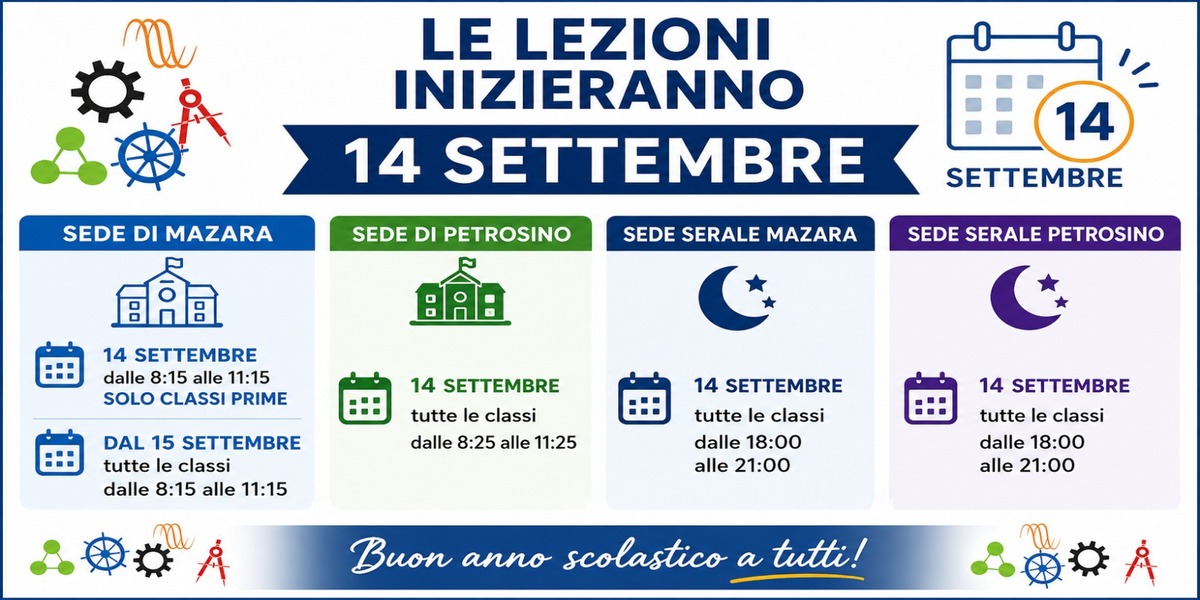 Inizio attività didattiche Anno Scolastico 2026/2027
